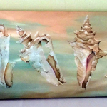 Paula Leftwich
"The Conchs"
Giclee on canvas, value $300
Thus self-taught artist who has developed a unique detail style, gains her inspiration from her personal experience living in the Florida Keys.